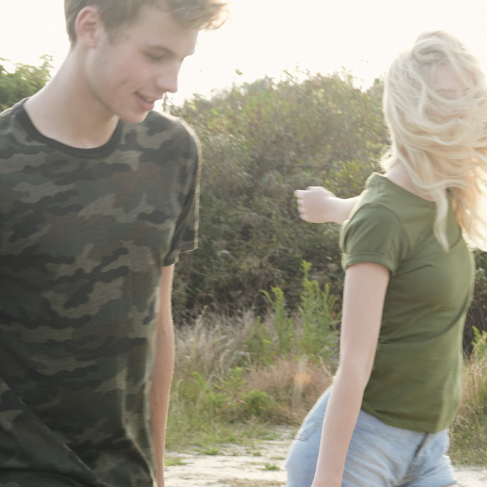 Camo Tee & Viscose Hemp Organic Cotton Tee