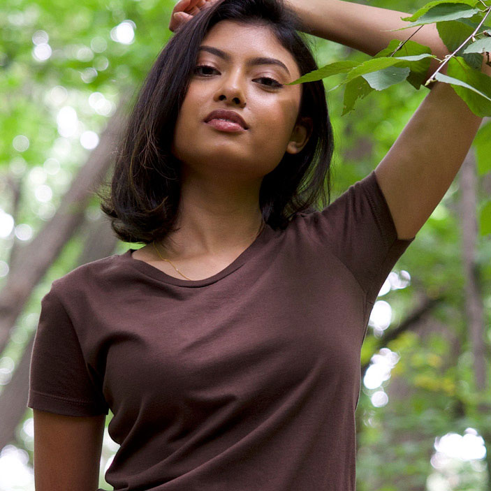 Womens Short Sleeve Organic Fine Jersey Tee