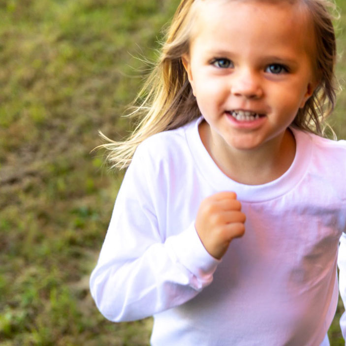 Organic Toddler Long Sleeve Crew Tee