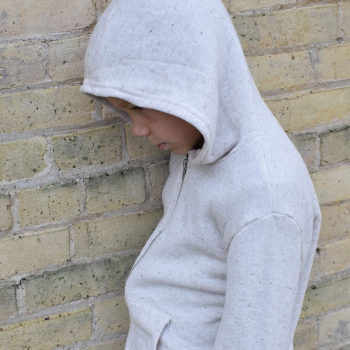 Youth Triblend Fleece Zip Hoody