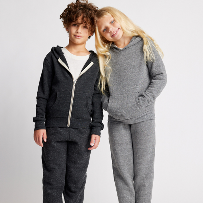 Youth Triblend Fleece Pullover Hoody, Jogger Sweatpant & Zip Hoody