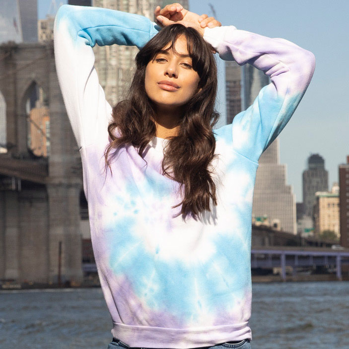 Swirl Tie Dye Crew Sweatshirt