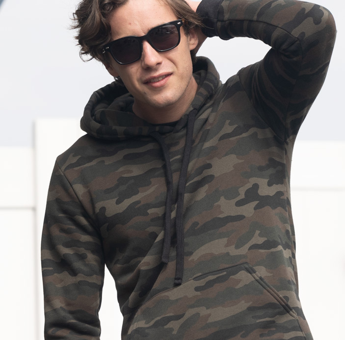 Camo Fleece Pullover Hoody